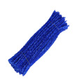 Factory sale Cheap Toys 30cm colored Tinsel Pipe Cleaner diy glitter chenille stem For Kids